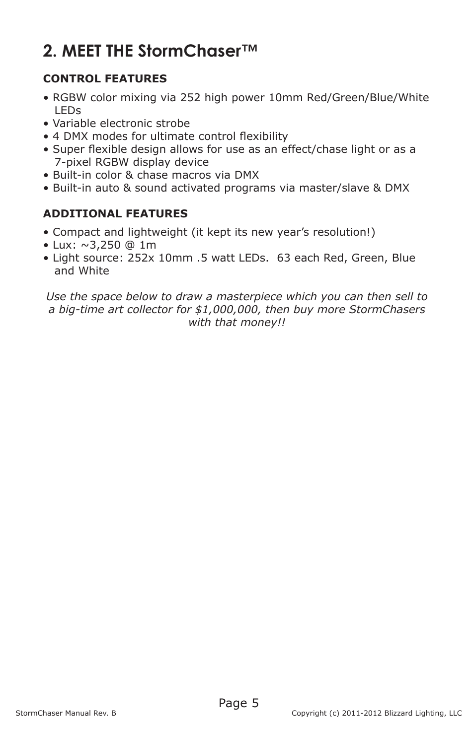 Meet the stormchaser, Page 5 | Blizzard Lighting RGBW LED Strip StormChaser (Rev B) User Manual | Page 5 / 16