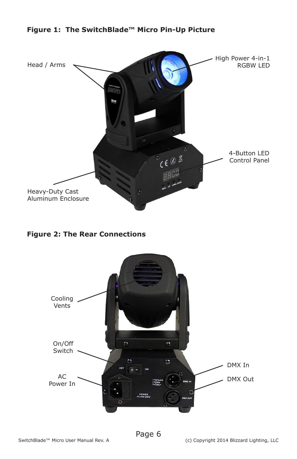 Page 6 | Blizzard Lighting Micro SwitchBlade User Manual | Page 6 / 20