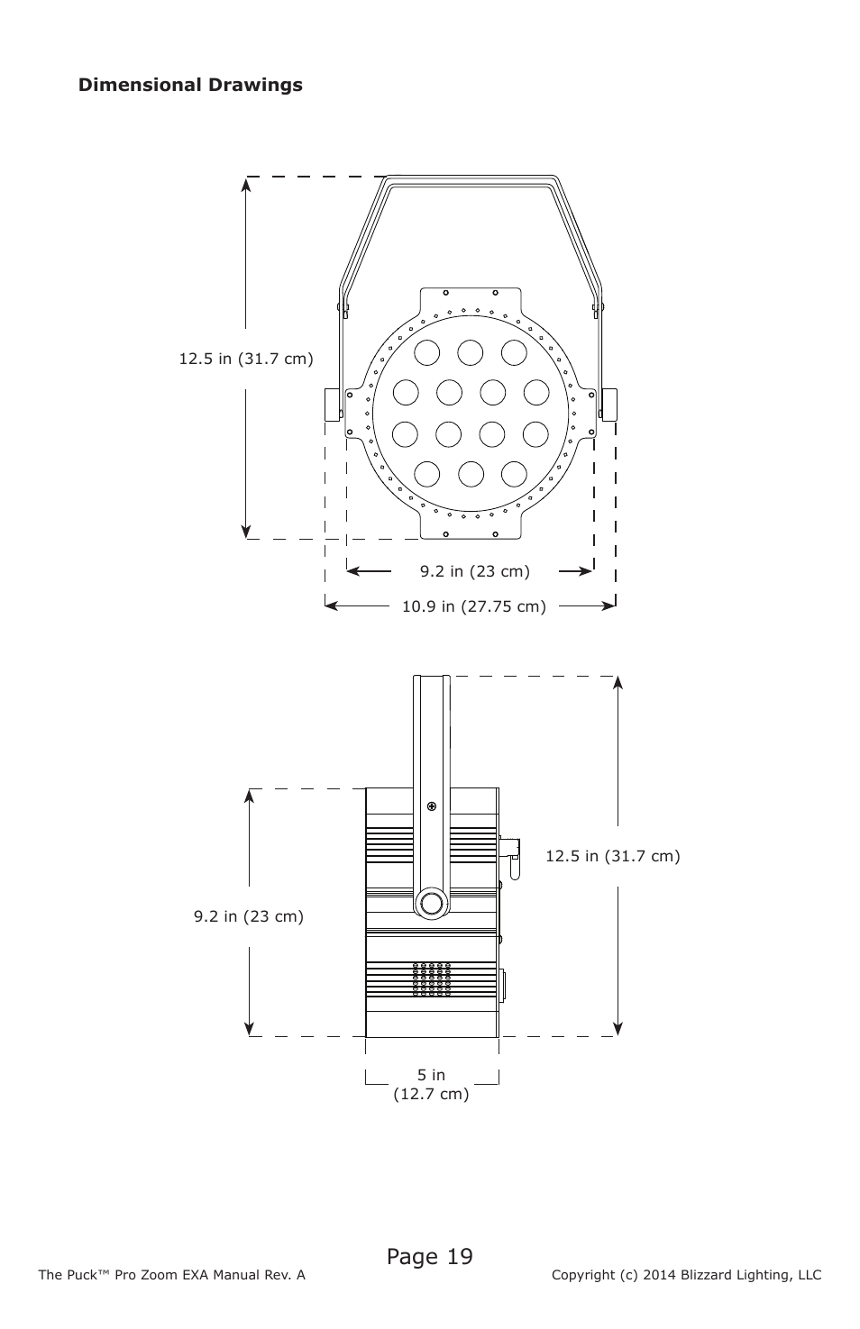 Page 19 | Blizzard Lighting The Puck Pro Zoom EXA (Rev A) User Manual | Page 19 / 20