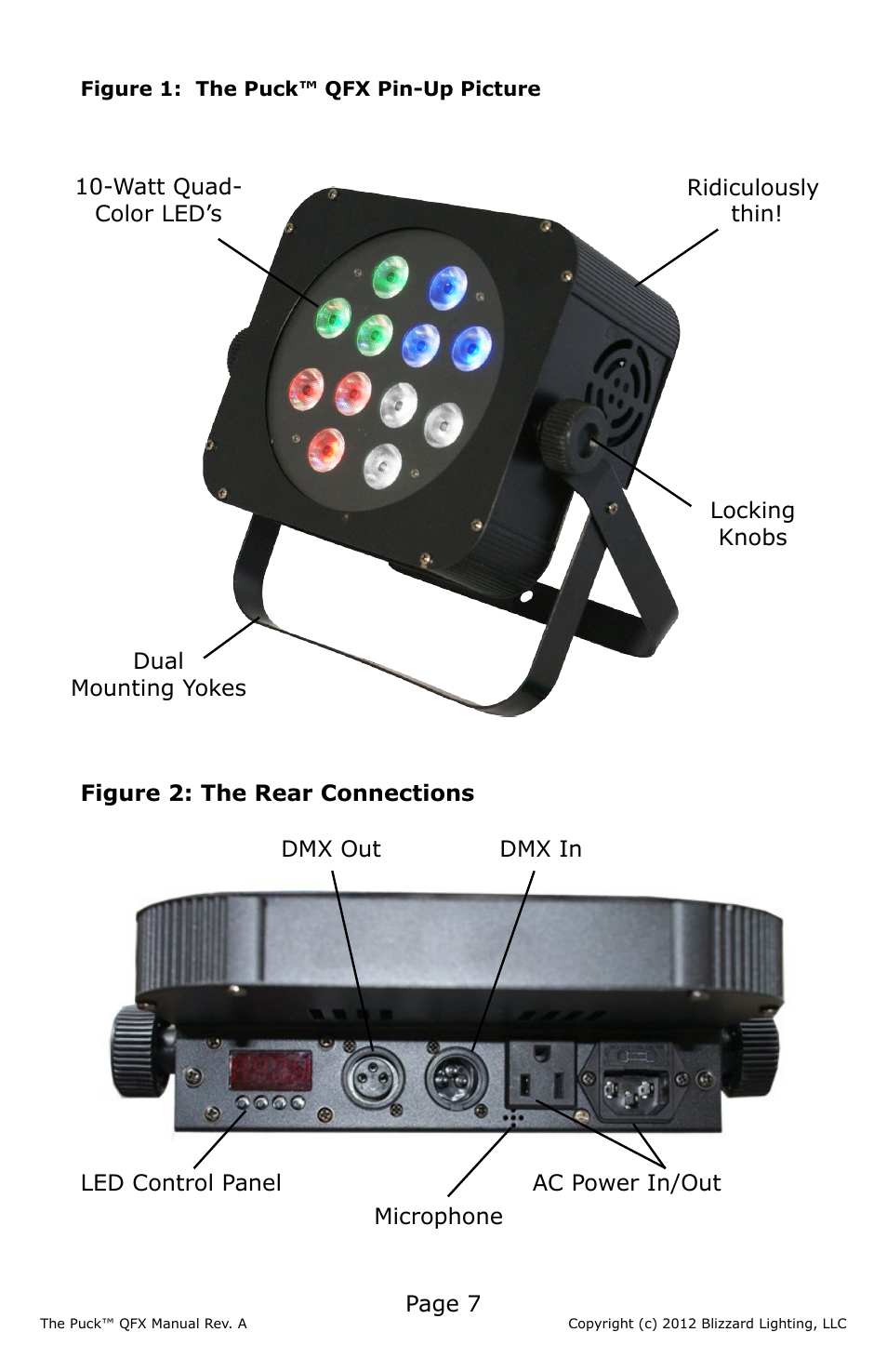 Blizzard Lighting QFX The Puck (Rev A) User Manual | Page 7 / 20