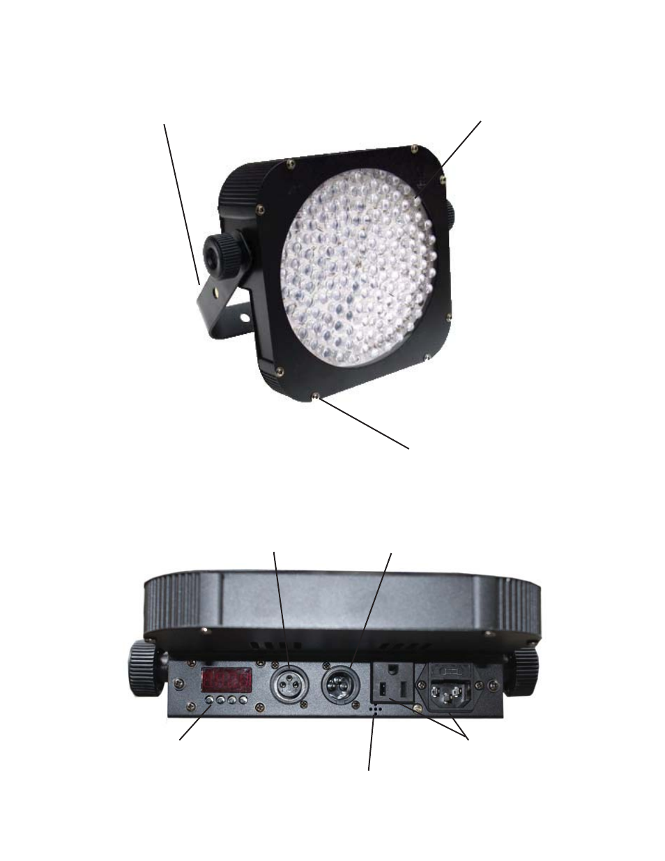 Ac power in/out dmx in dmx out | Blizzard Lighting RGB The Puck Unplugged (Rev A) User Manual | Page 7 / 16