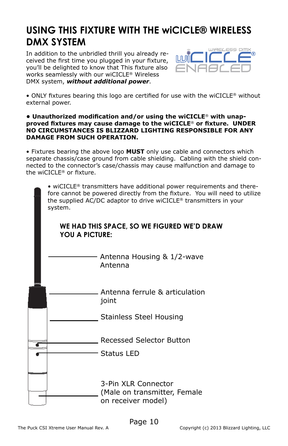 Page 10 | Blizzard Lighting CSI Xtreme The Puck (Rev A) User Manual | Page 10 / 16