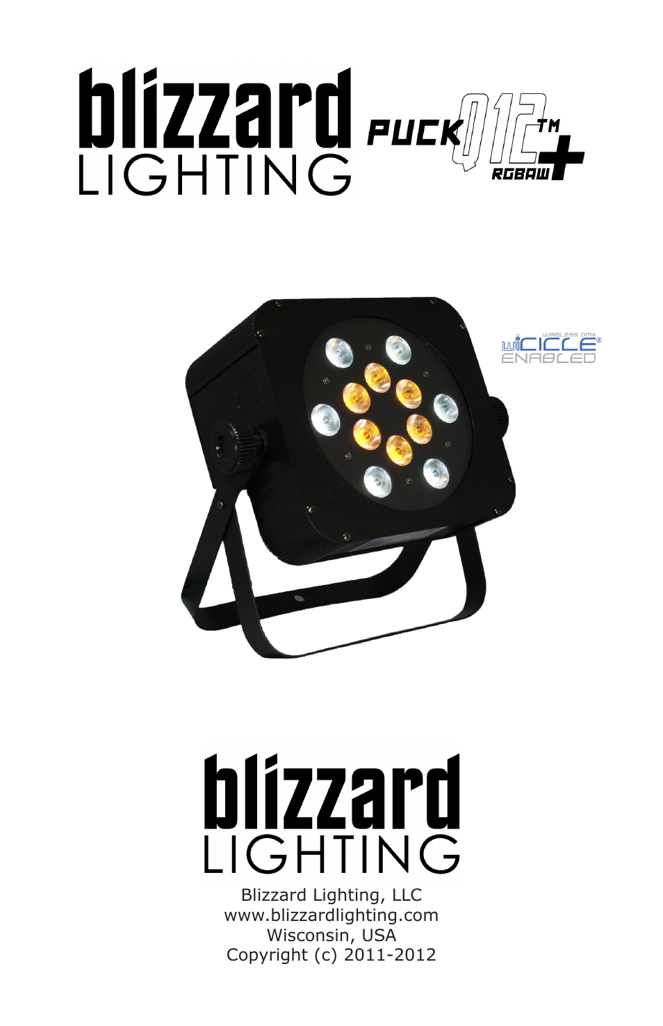 Blizzard Lighting Q12+ The Puck User Manual | 16 pages