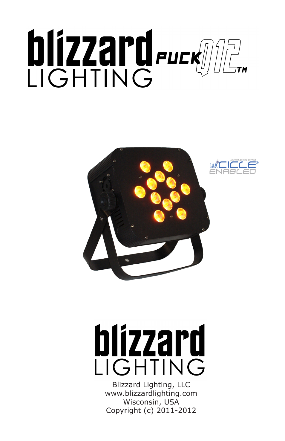 Blizzard Lighting Q12A The Puck (Rev C) User Manual | 16 pages