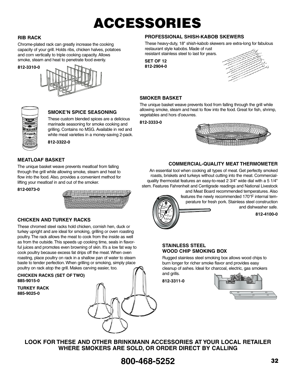 Accessories | Brinkmann Pro Series 6418 User Manual | Page 33 / 36