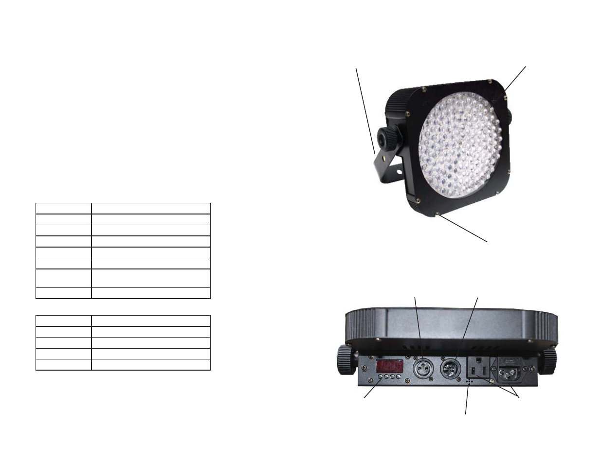 Meet the puck ™ rgba flat led par can, Ac power in/out dmx in dmx out | Blizzard Lighting RGBA The Puck User Manual | Page 3 / 6