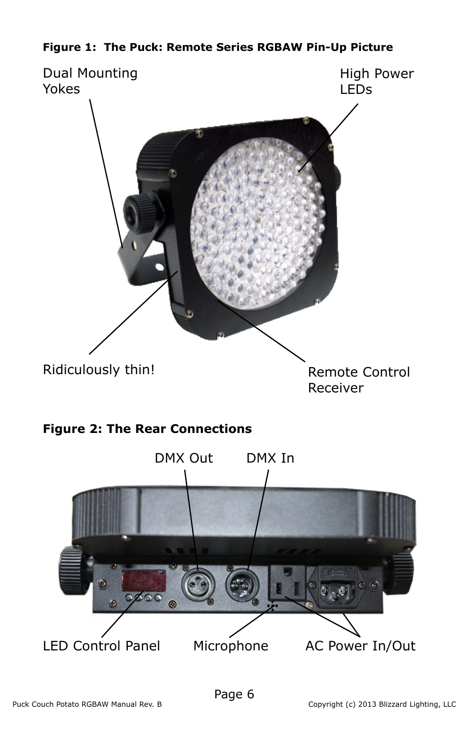 Blizzard Lighting RGBAW (CP) The Puck (Rev B) User Manual | Page 6 / 20