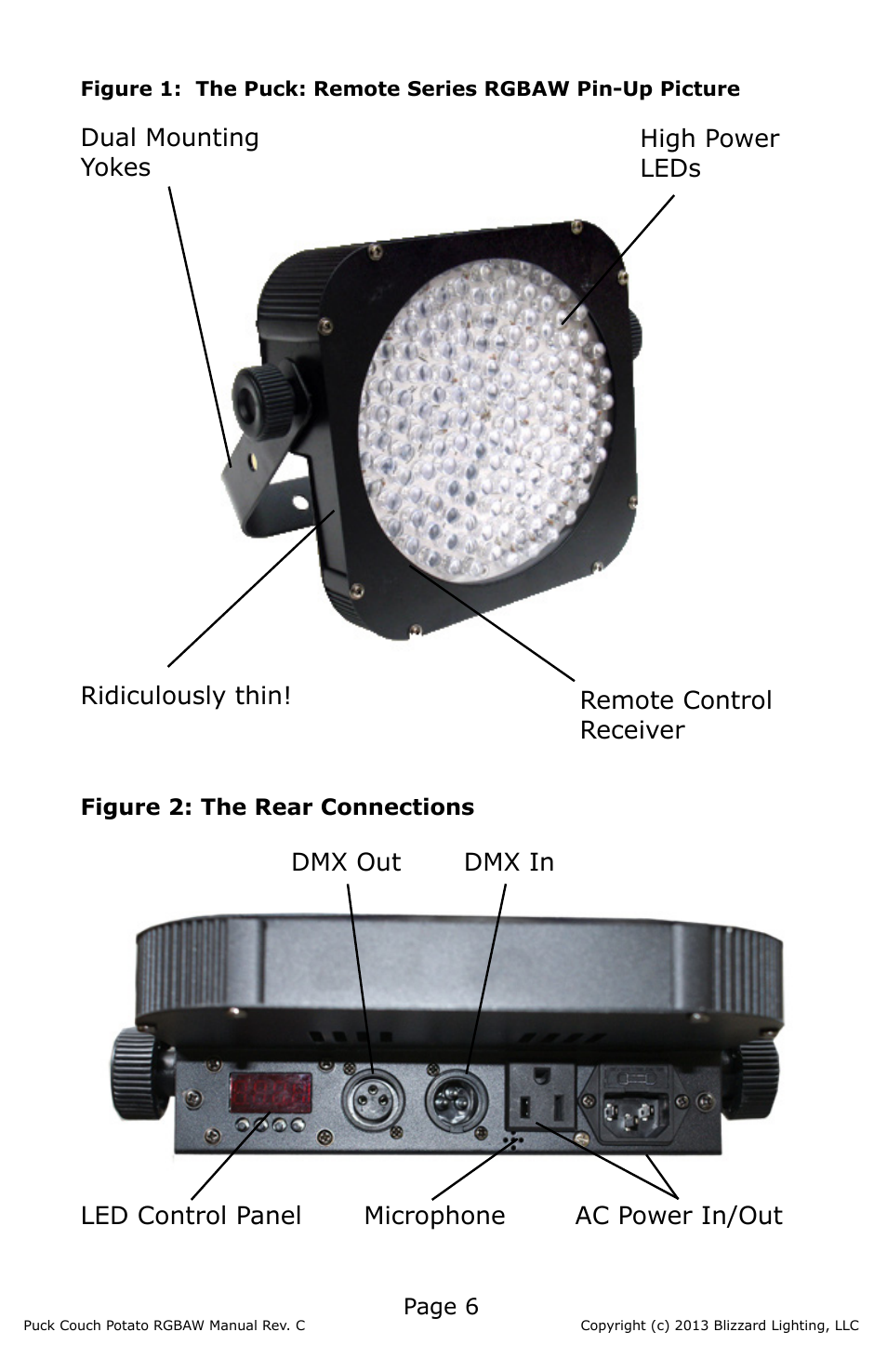 Blizzard Lighting RGBAW (CP) The Puck (Rev C) User Manual | Page 6 / 20