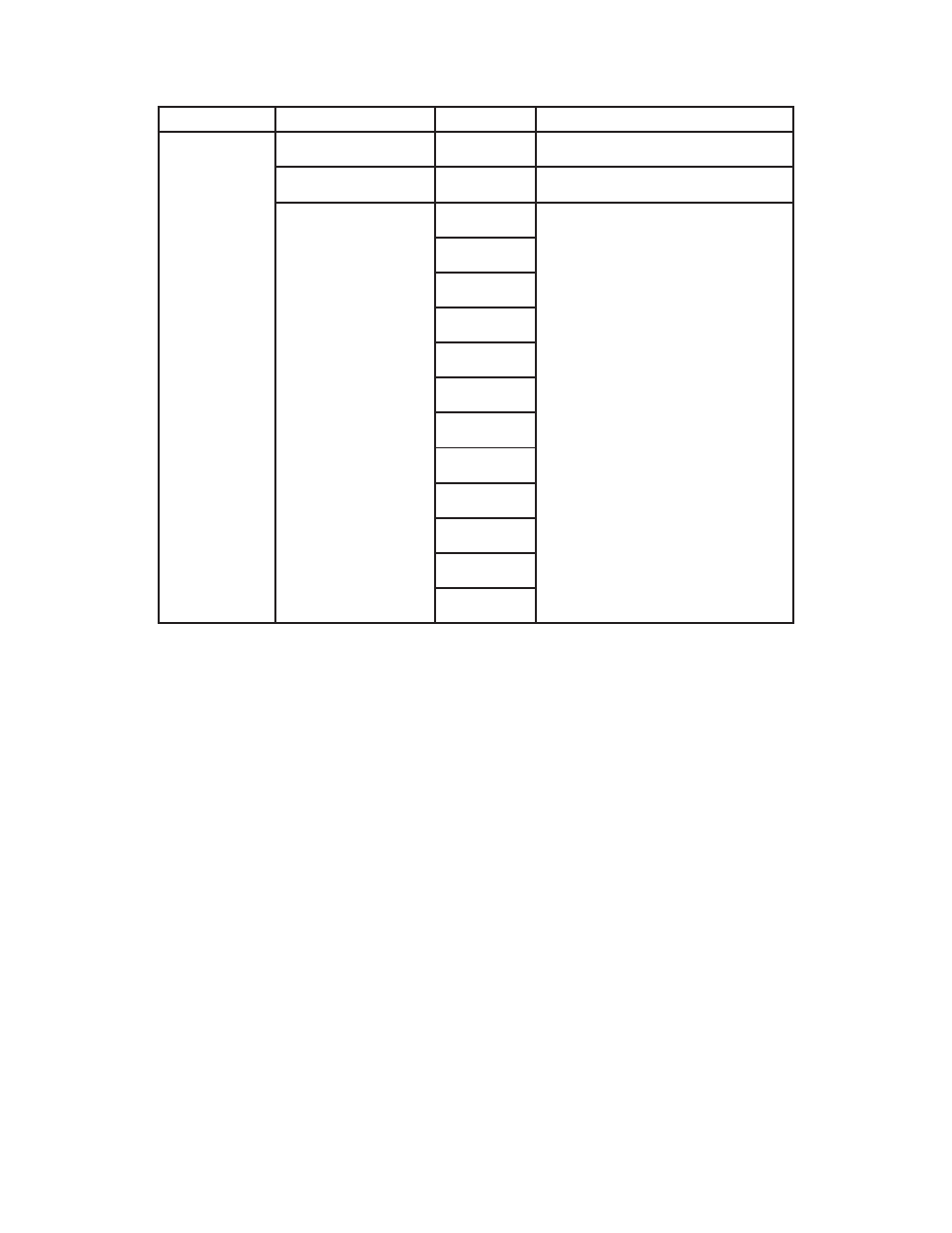 Page 12, Control panel menu structure (continued) | Blizzard Lighting Beam Torrent 90 (Rev A) User Manual | Page 12 / 20