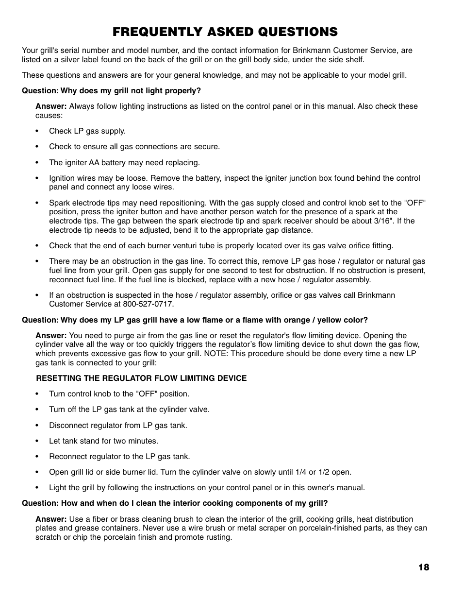 Frequently asked questions | Brinkmann 6345 Series User Manual | Page 19 / 68