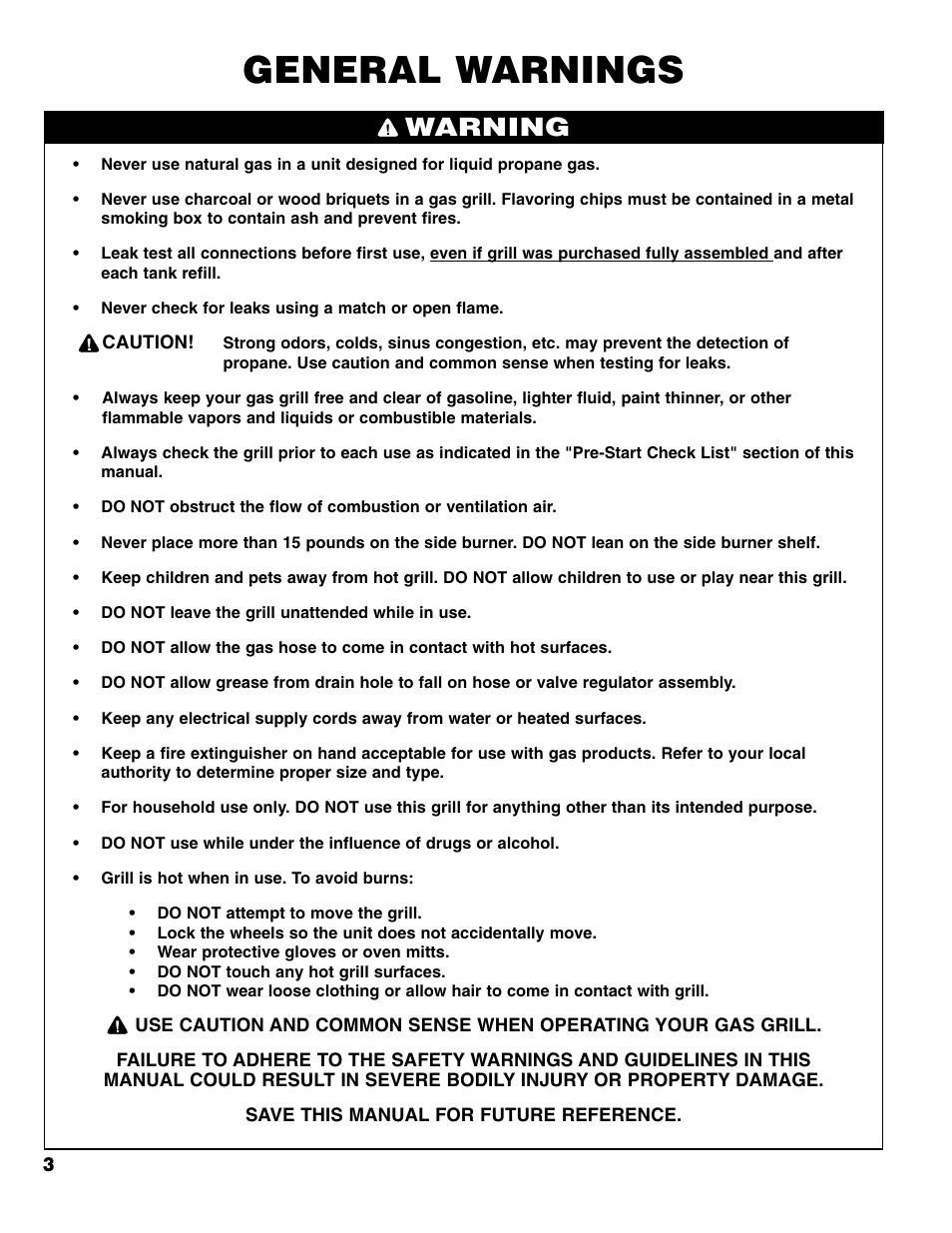 General warnings, Warning | Brinkmann 6345 Series User Manual | Page 4 / 68