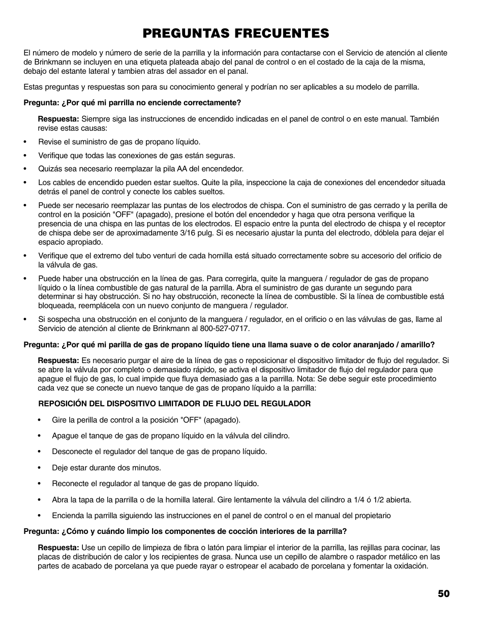 Preguntas frecuentes | Brinkmann 6345 Series User Manual | Page 51 / 68