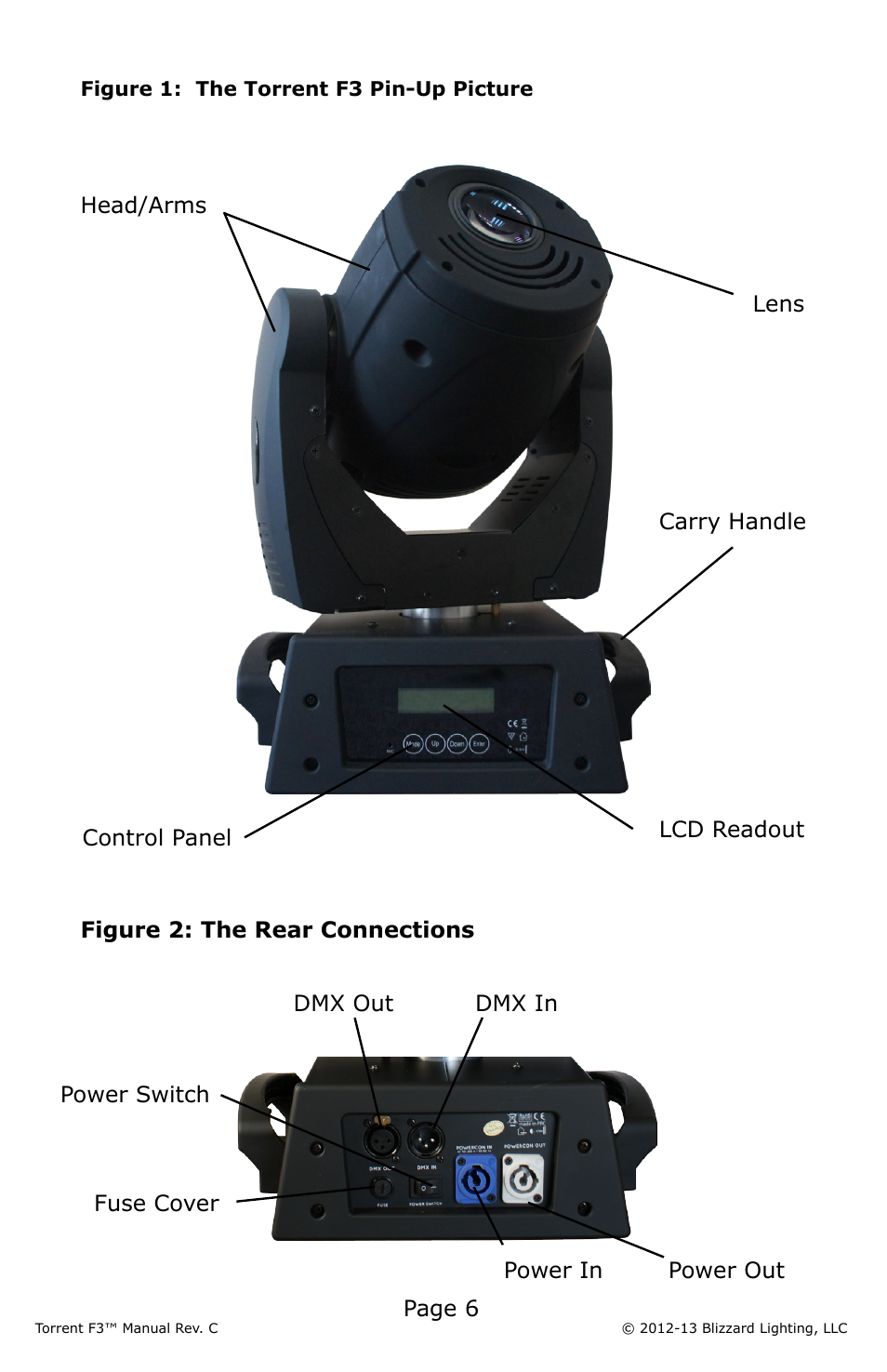 Blizzard Lighting F3 Torrent (Rev C) User Manual | Page 6 / 20