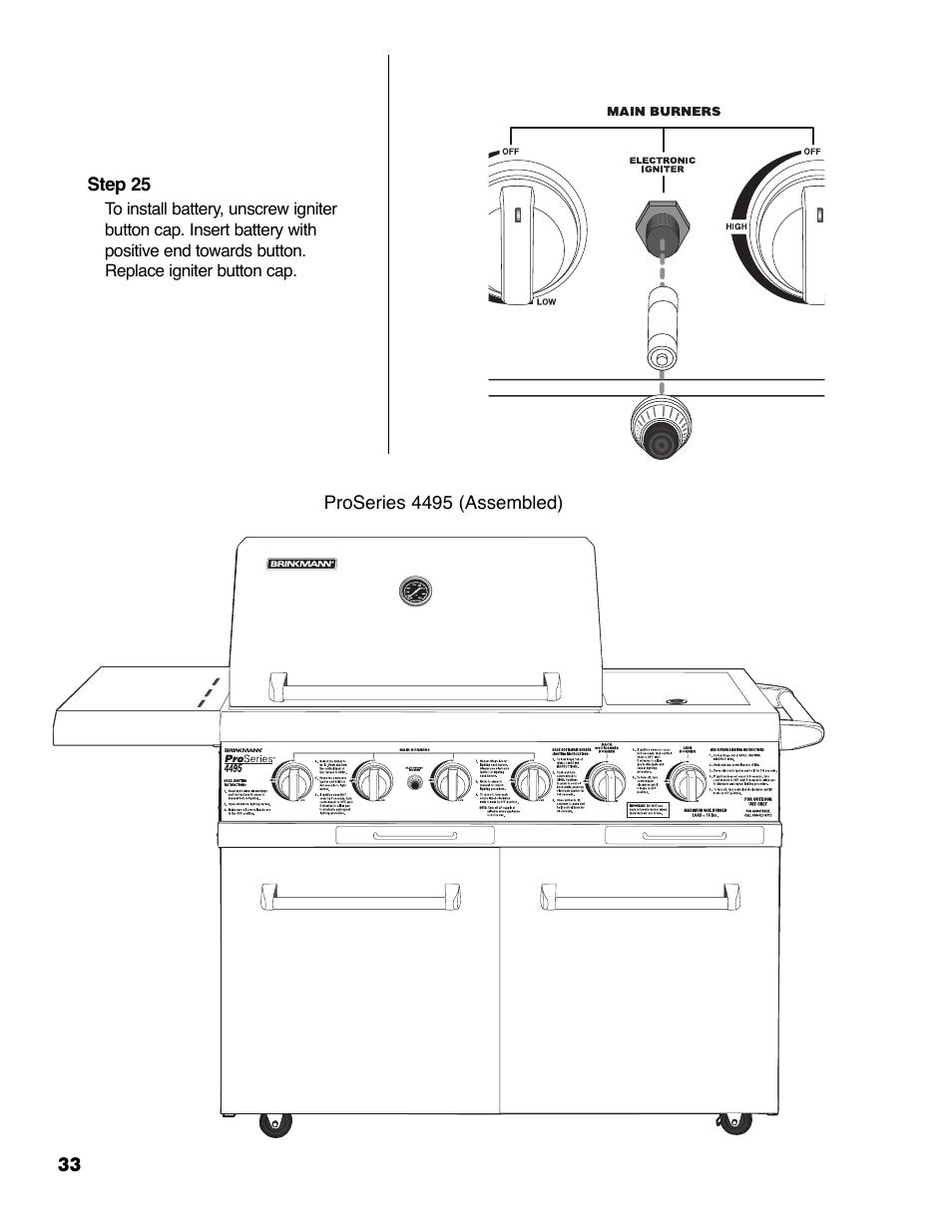 Brinkmann ProSeries 4495 User Manual | Page 34 / 36
