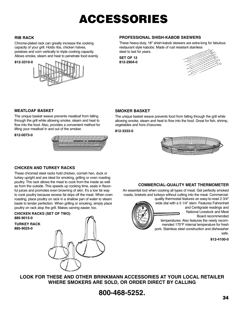 Accessories | Brinkmann ProSeries 4495 User Manual | Page 35 / 36