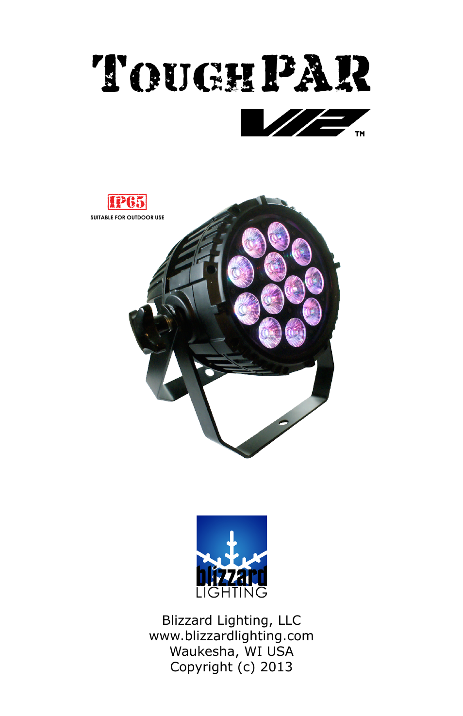 Blizzard Lighting V12 ToughPar (Rev A) User Manual | 20 pages