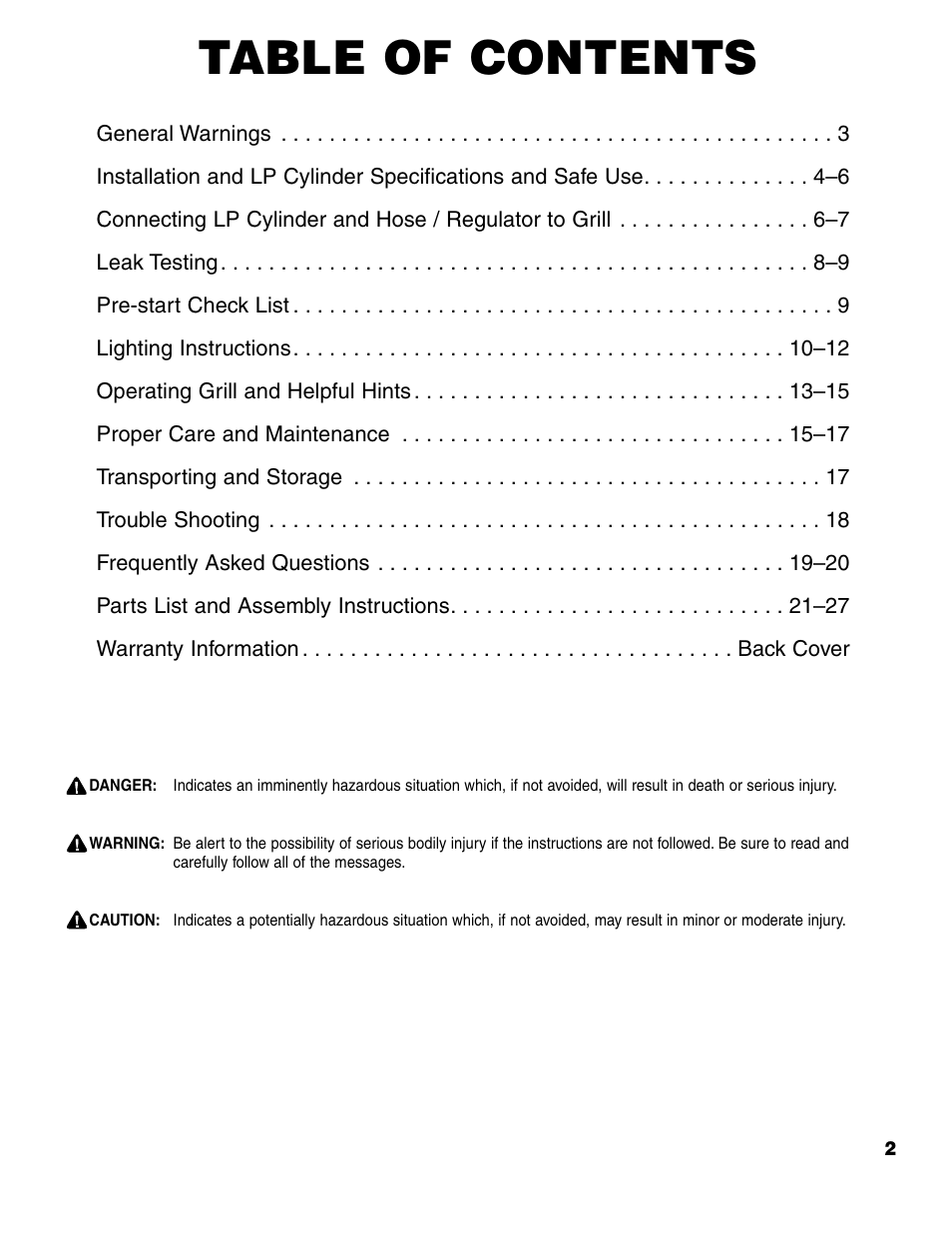 Brinkmann 7741 Series User Manual | Page 3 / 56
