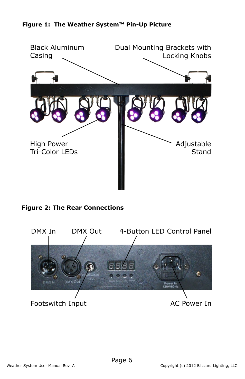 Blizzard Lighting Weather System (Rev A) User Manual | Page 6 / 20
