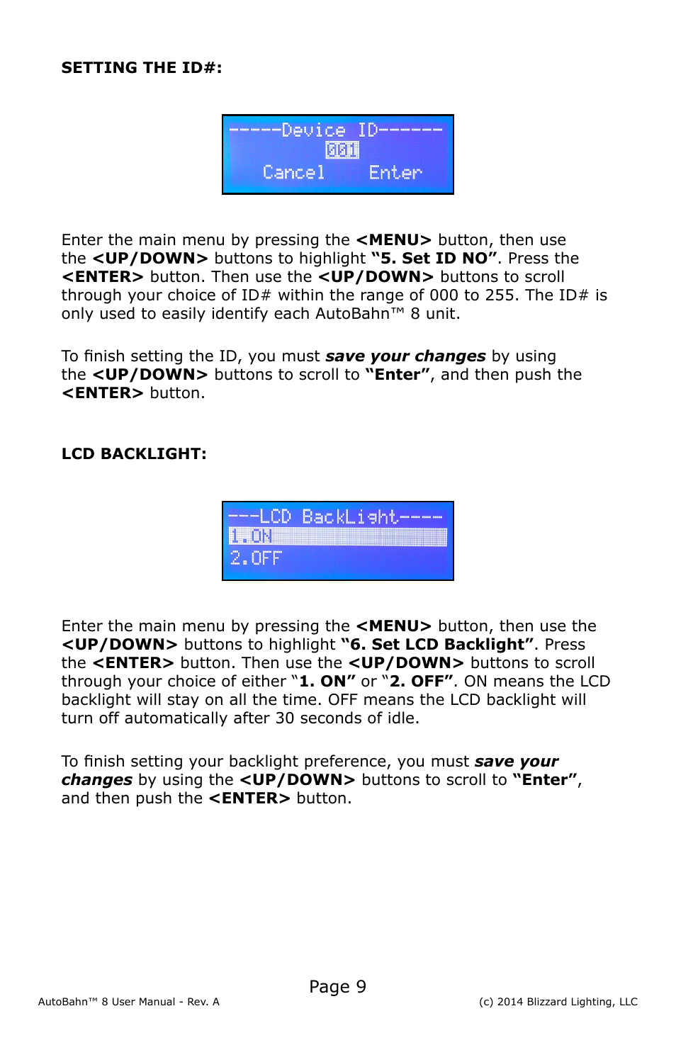 Page 9 | Blizzard Lighting AutoBahn 8 User Manual | Page 9 / 16