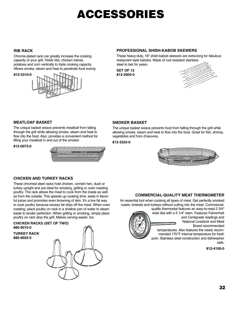 Accessories | Brinkmann ProSeries 2310 User Manual | Page 33 / 36