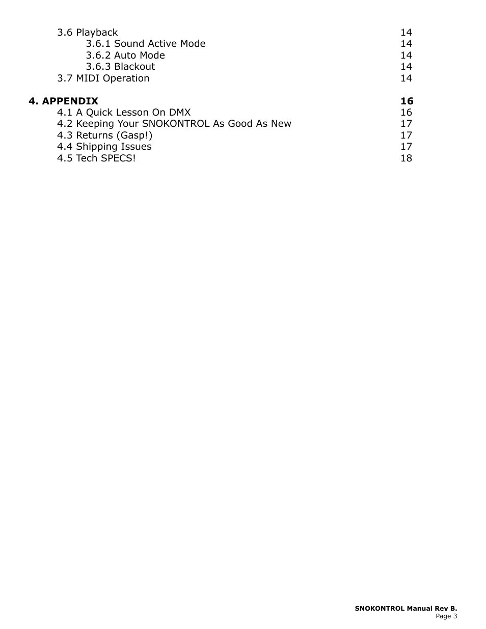 Blizzard Lighting SnoKontrol (Rev B) User Manual | Page 3 / 20