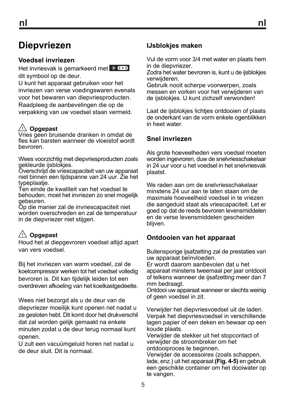 Diepvriezen | Blomberg FSM 9550 User Manual | Page 38 / 71