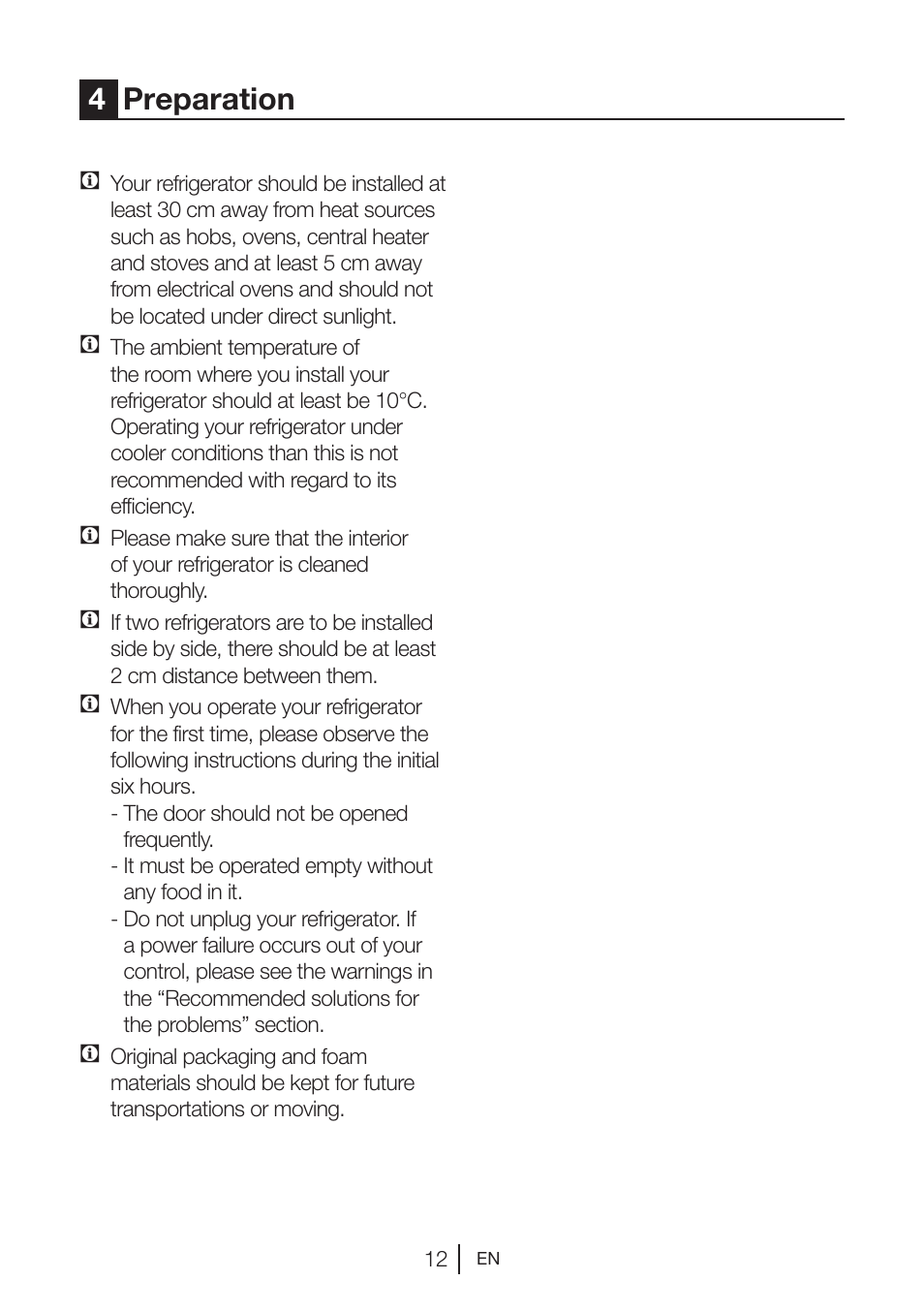 4preparation | Blomberg TSM 1541 A User Manual | Page 13 / 91
