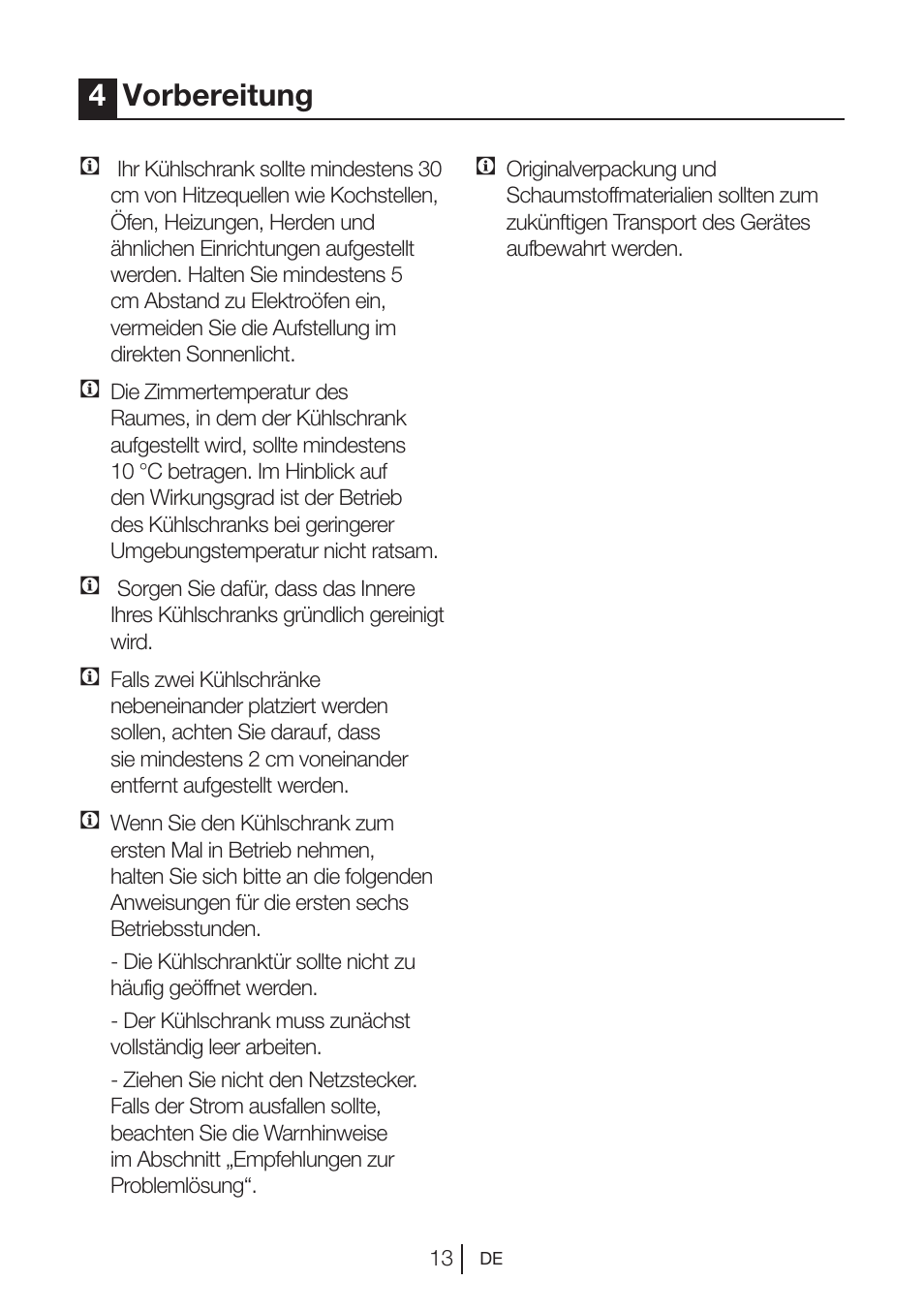 4vorbereitung | Blomberg FTM 1531 A+ User Manual | Page 35 / 86