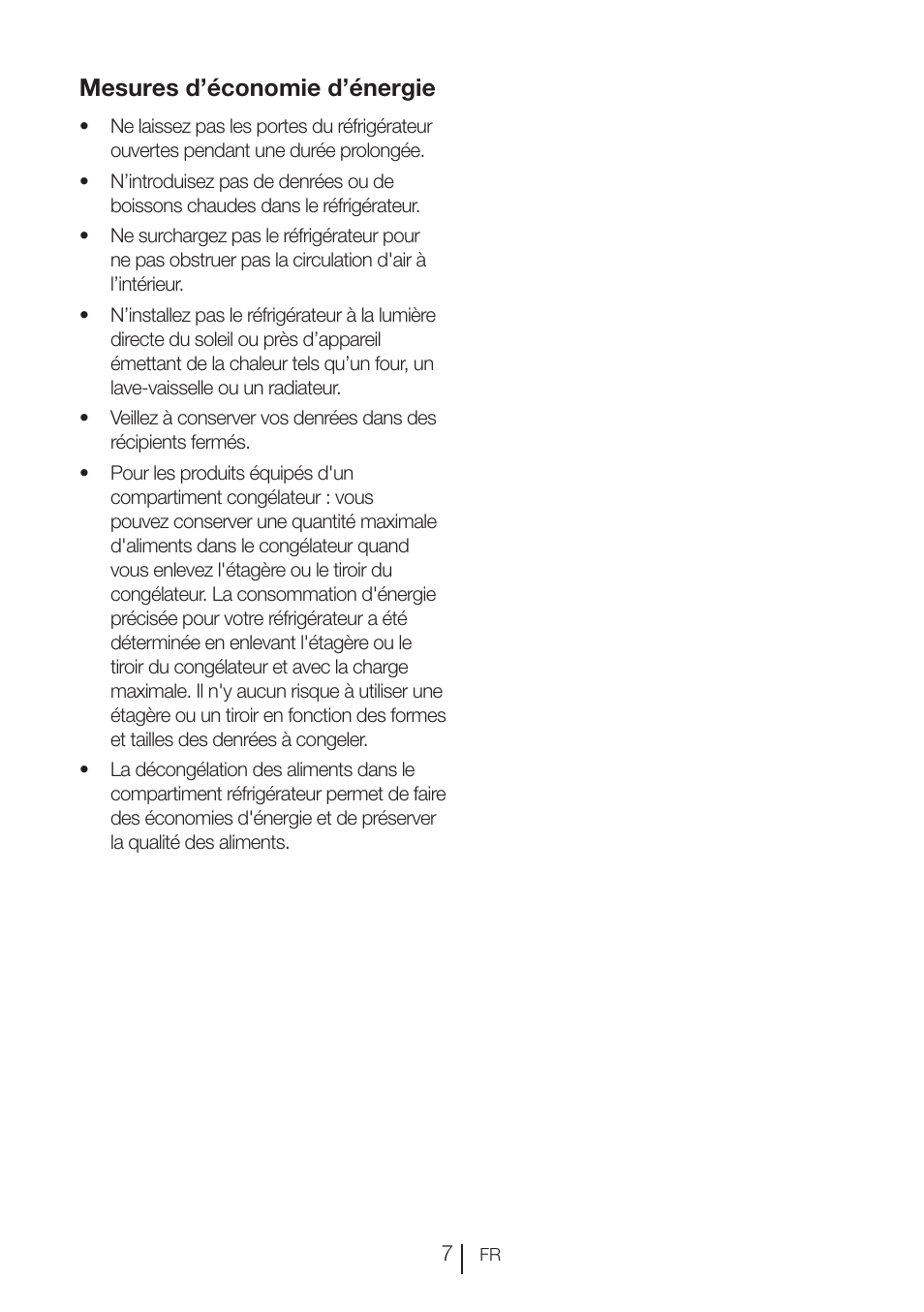 Mesures d’économie d’énergie | Blomberg FTM 1531 A+ User Manual | Page 50 / 86
