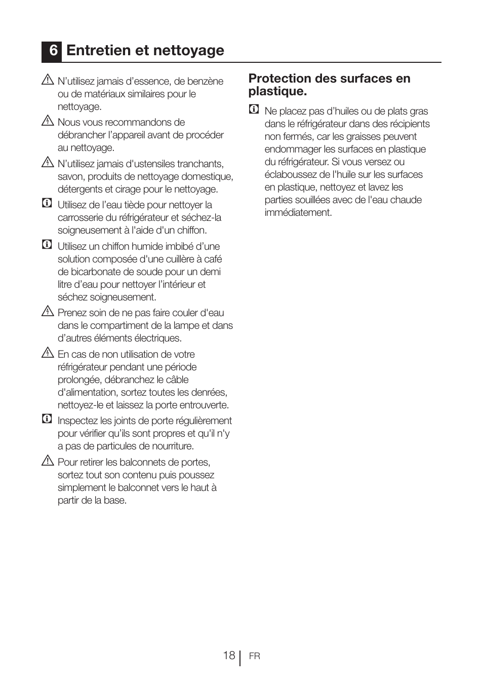 6entretien et nettoyage | Blomberg FTM 1531 A+ User Manual | Page 61 / 86