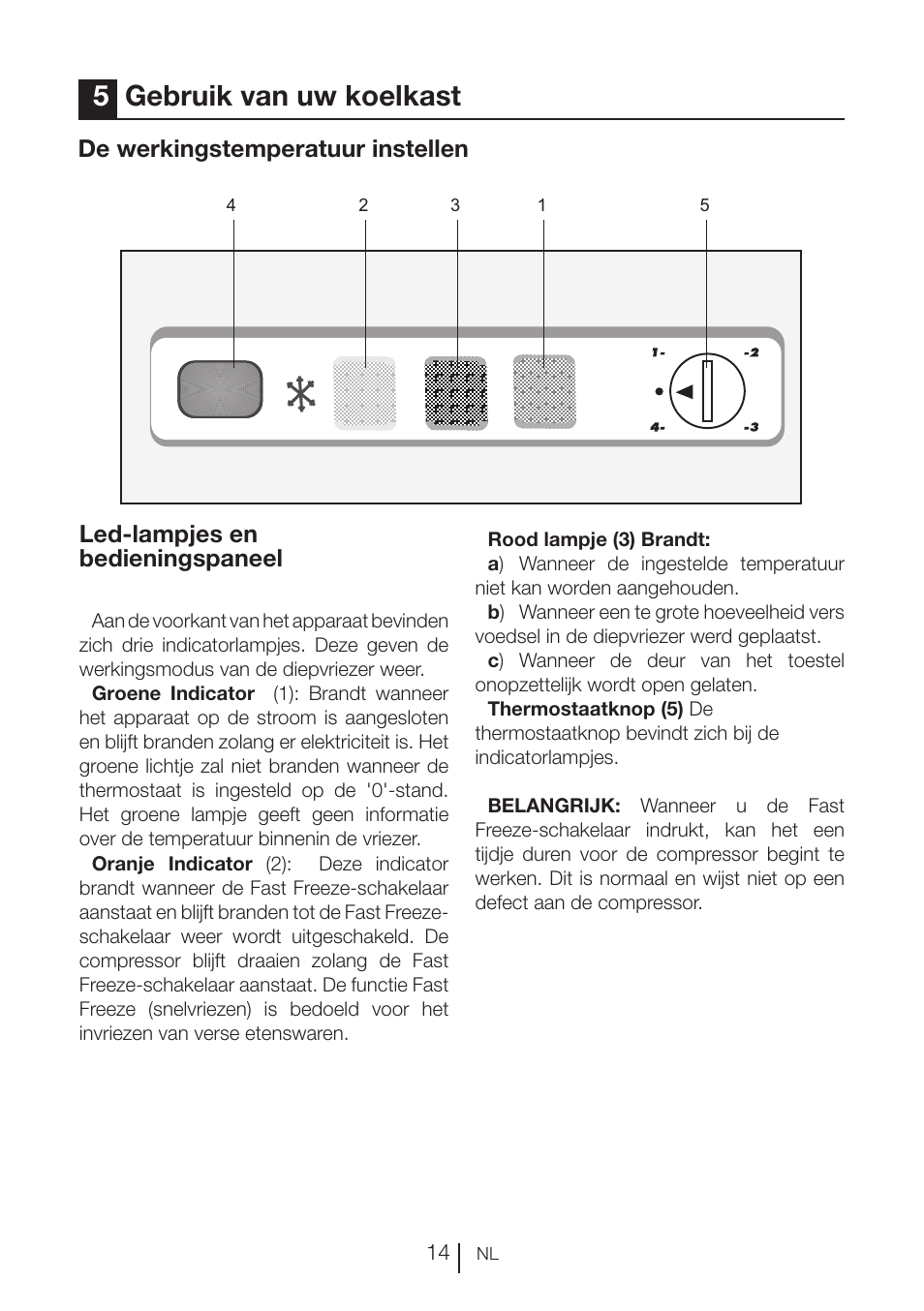 5gebruik van uw koelkast | Blomberg FTM 1531 A+ User Manual | Page 78 / 86