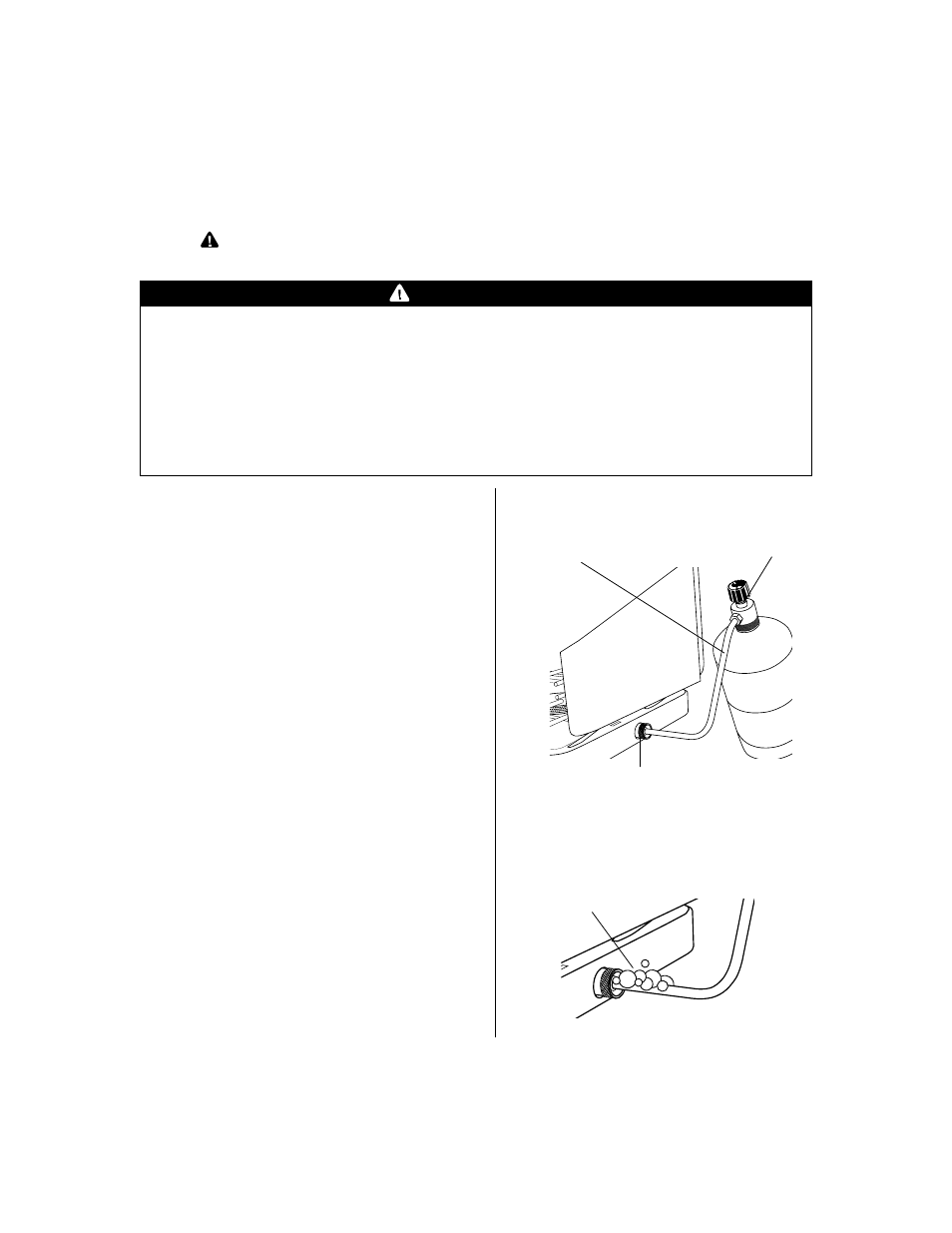 Gas leak testing, Warning | Brinkmann Two Burner User Manual | Page 5 / 8