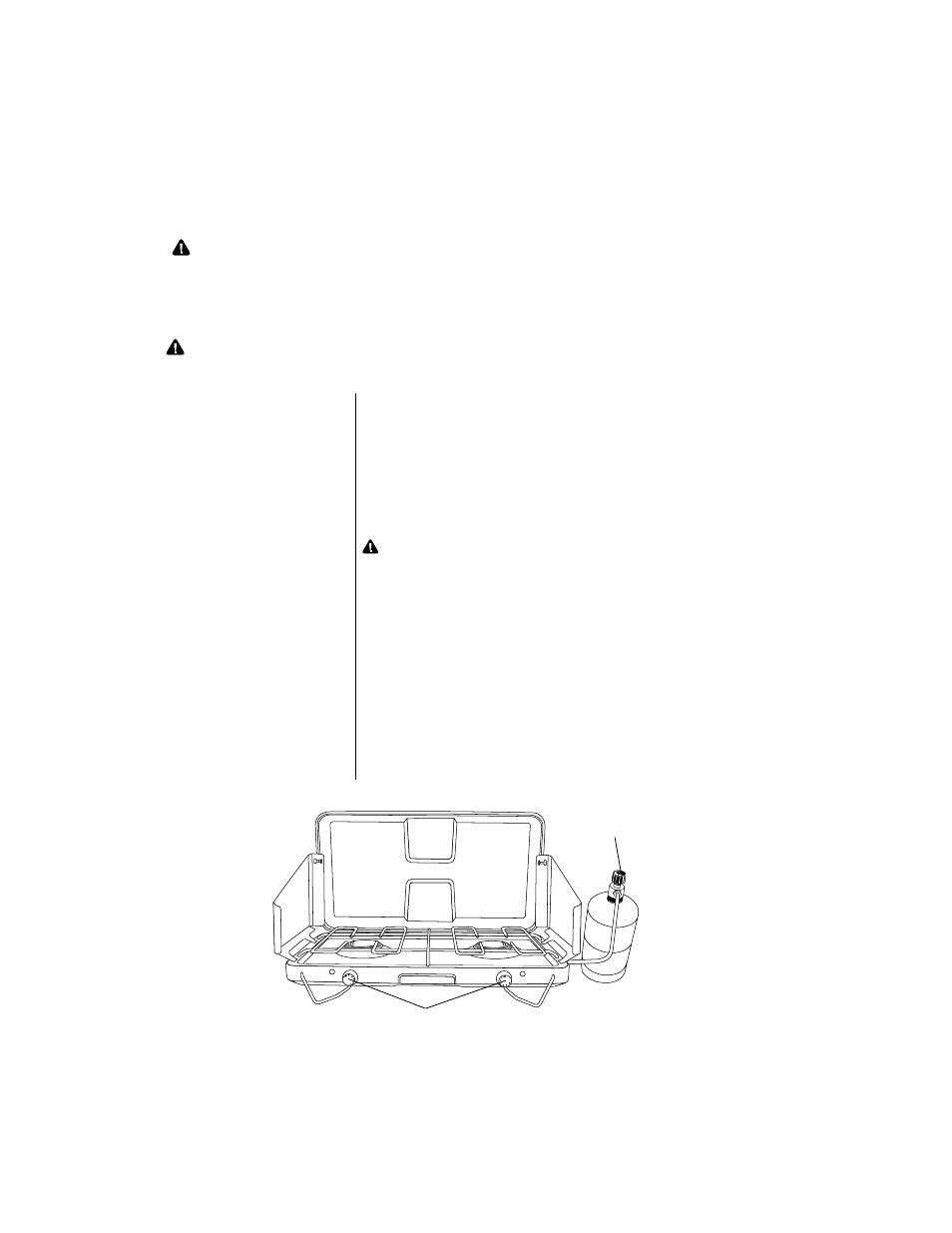 Operating instructions | Brinkmann Two Burner User Manual | Page 6 / 8