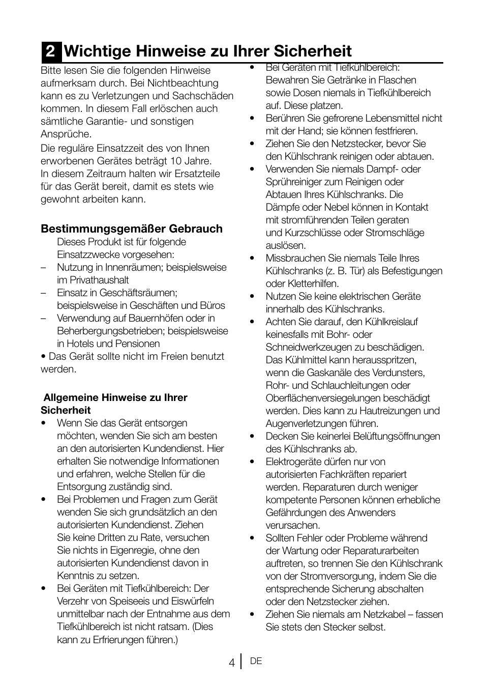 2wichtige hinweise zu ihrer sicherheit | Blomberg TSM 1551 A User Manual | Page 25 / 84