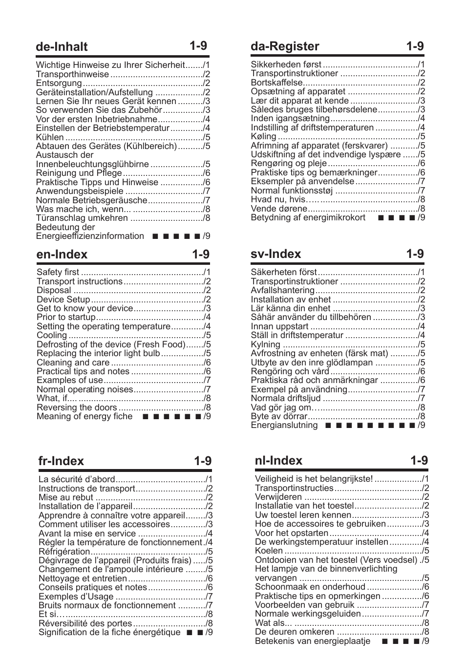 Blomberg SSM 1350 User Manual | Page 3 / 100