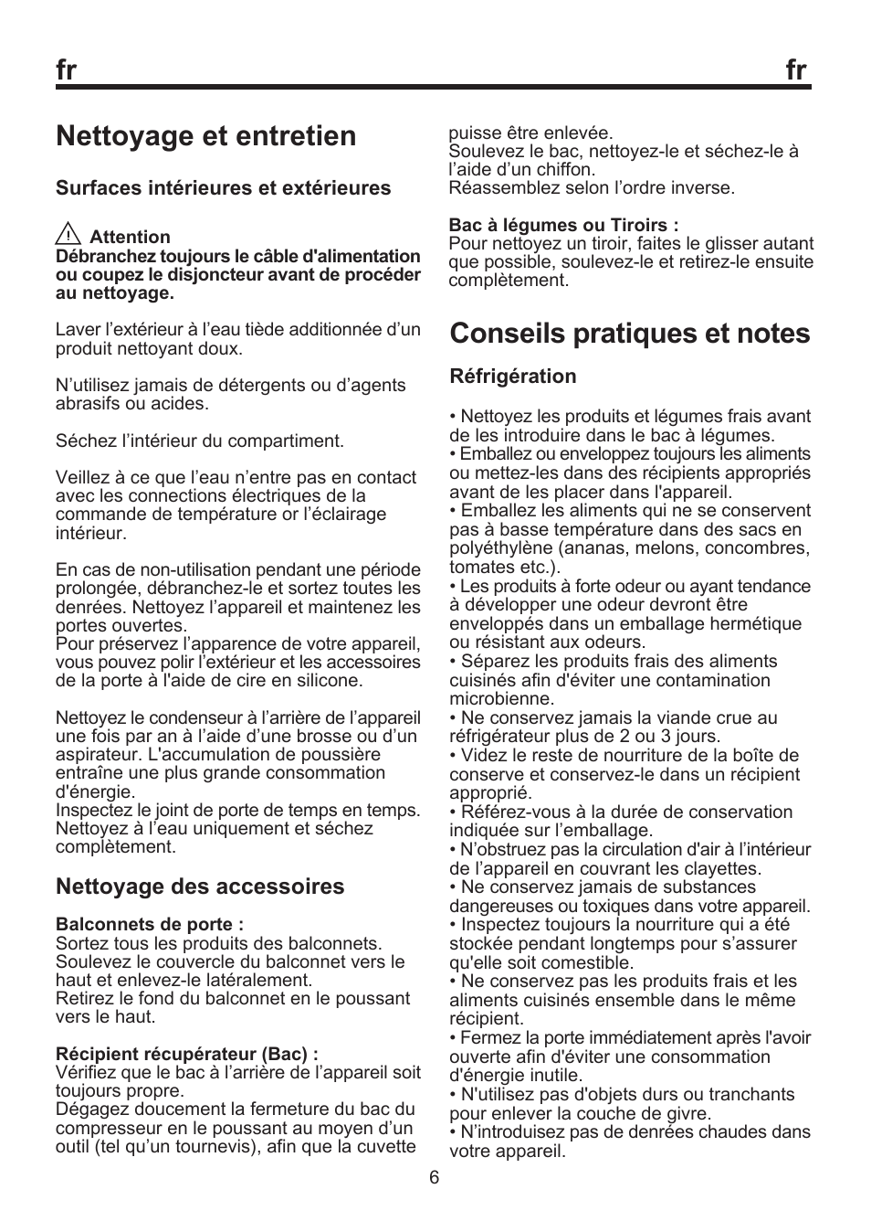 Fr nettoyage et entretien | Blomberg SSM 1350 User Manual | Page 31 / 100
