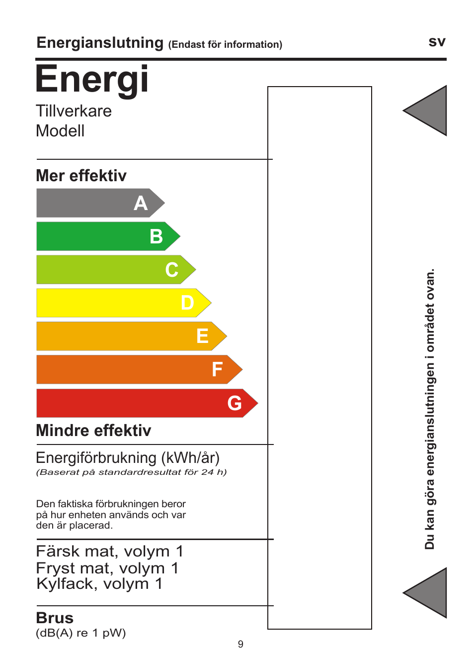 Energi | Blomberg SSM 1350 User Manual | Page 52 / 100