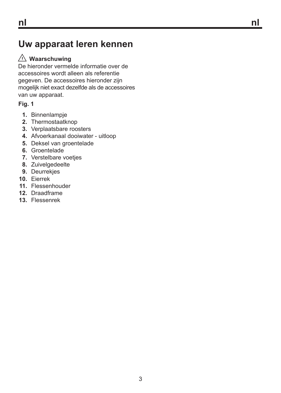 Uw apparaat leren kennen | Blomberg SSM 1350 User Manual | Page 55 / 100