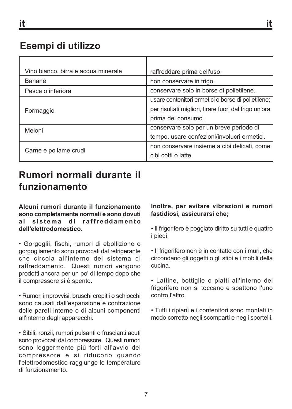 It esempi di utilizzo, Rumori normali durante il funzionamento | Blomberg SSM 1350 User Manual | Page 86 / 100