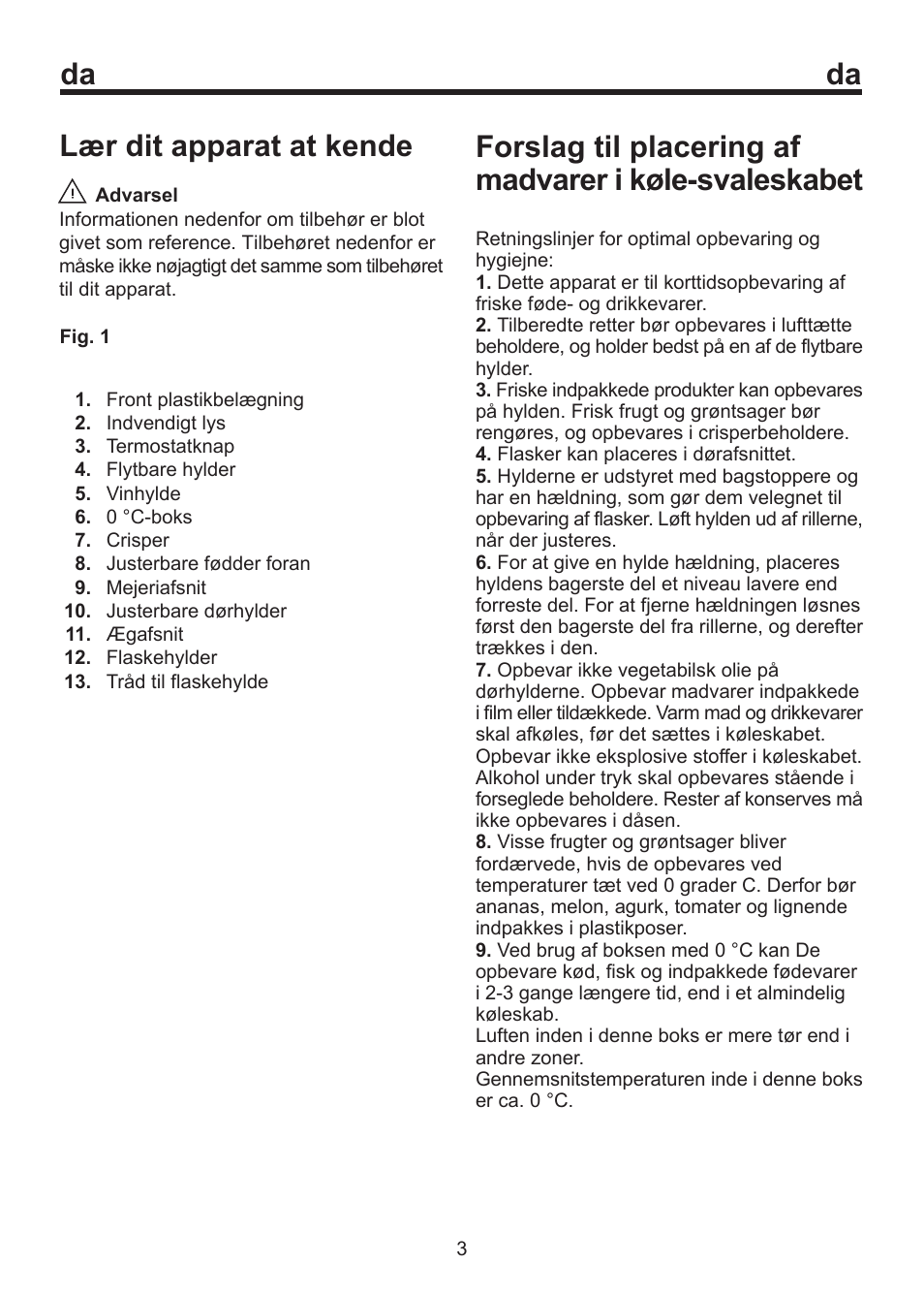 Lær dit apparat at kende | Blomberg SOM 9750 A+ User Manual | Page 45 / 97