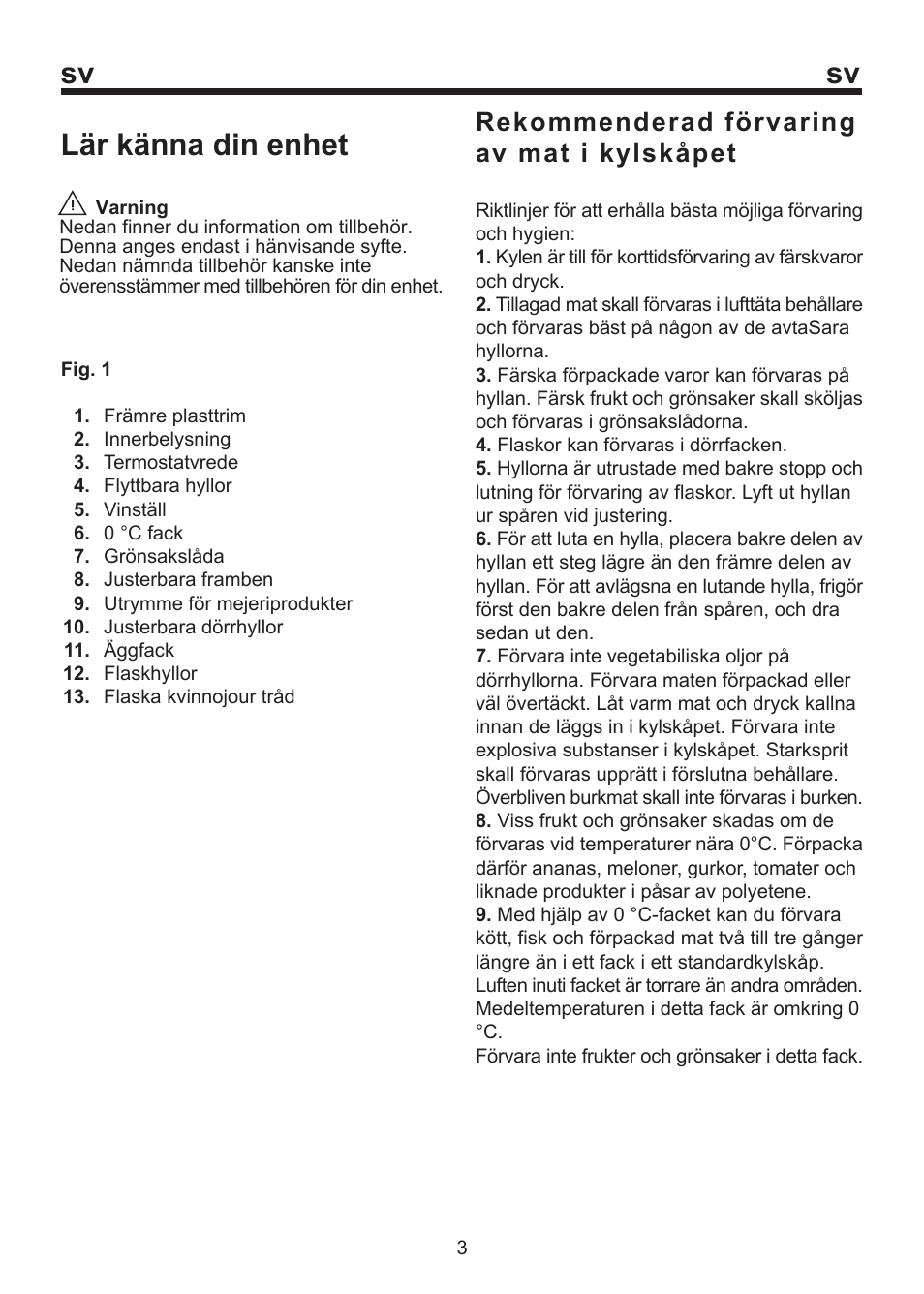 Lär känna din enhet | Blomberg SOM 9750 A+ User Manual | Page 54 / 97