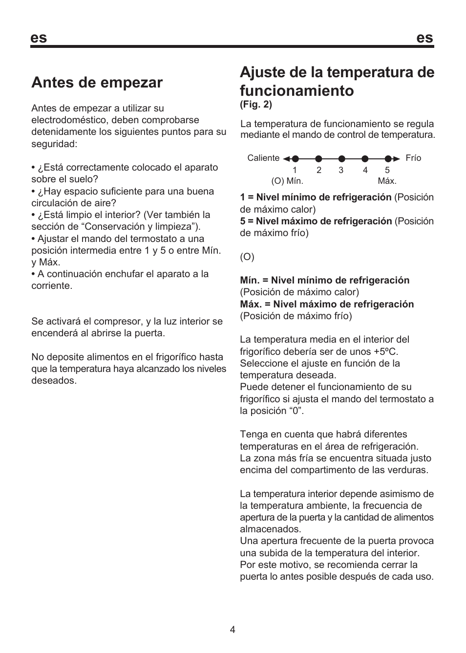 Ajuste de la temperatura de funcionamiento, Antes de empezar | Blomberg SOM 9750 A+ User Manual | Page 91 / 97