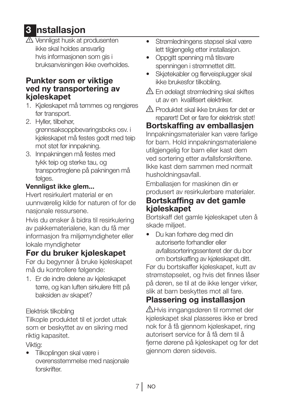 3installasjon | Blomberg KNM 1551 iF A+ User Manual | Page 129 / 312