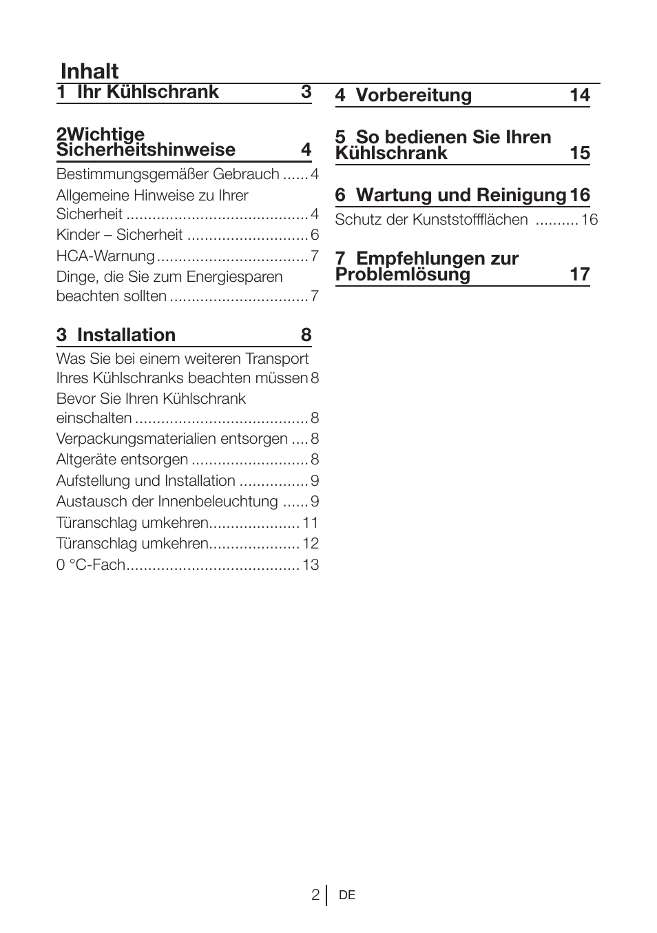 Inhalt | Blomberg KNM 1551 iF A+ User Manual | Page 25 / 312