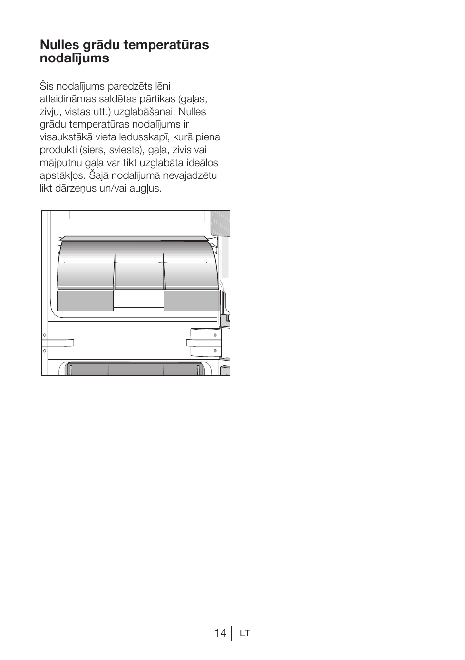 Nulles grādu temperatūras nodalījums | Blomberg KNM 1551 iF A+ User Manual | Page 266 / 312