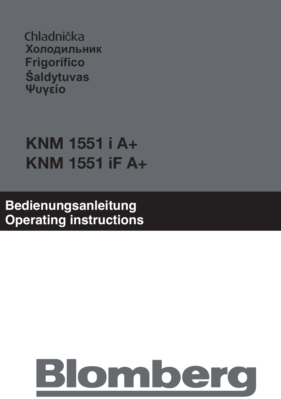 Blomberg KNM 1551 iF A+ User Manual | Page 3 / 312