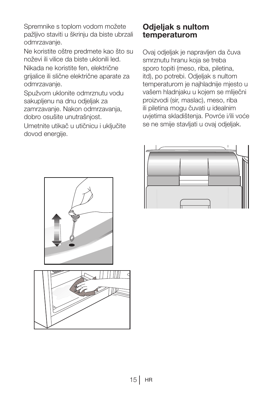 Odjeljak s nultom temperaturom | Blomberg KNM 1551 iF A+ User Manual | Page 304 / 312