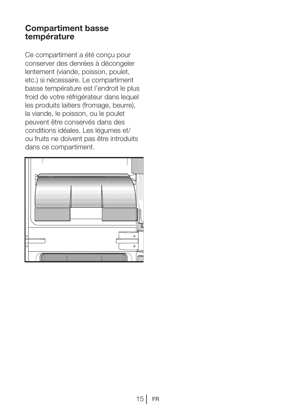 Compartiment basse température | Blomberg KNM 1551 iF A+ User Manual | Page 58 / 312