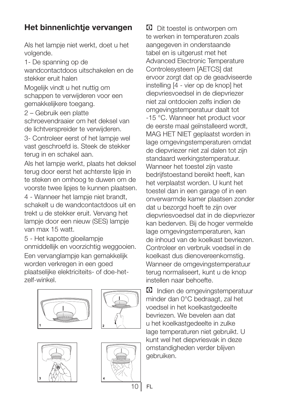 Het binnenlichtje vervangen | Blomberg KNM 1551 iF A+ User Manual | Page 92 / 312