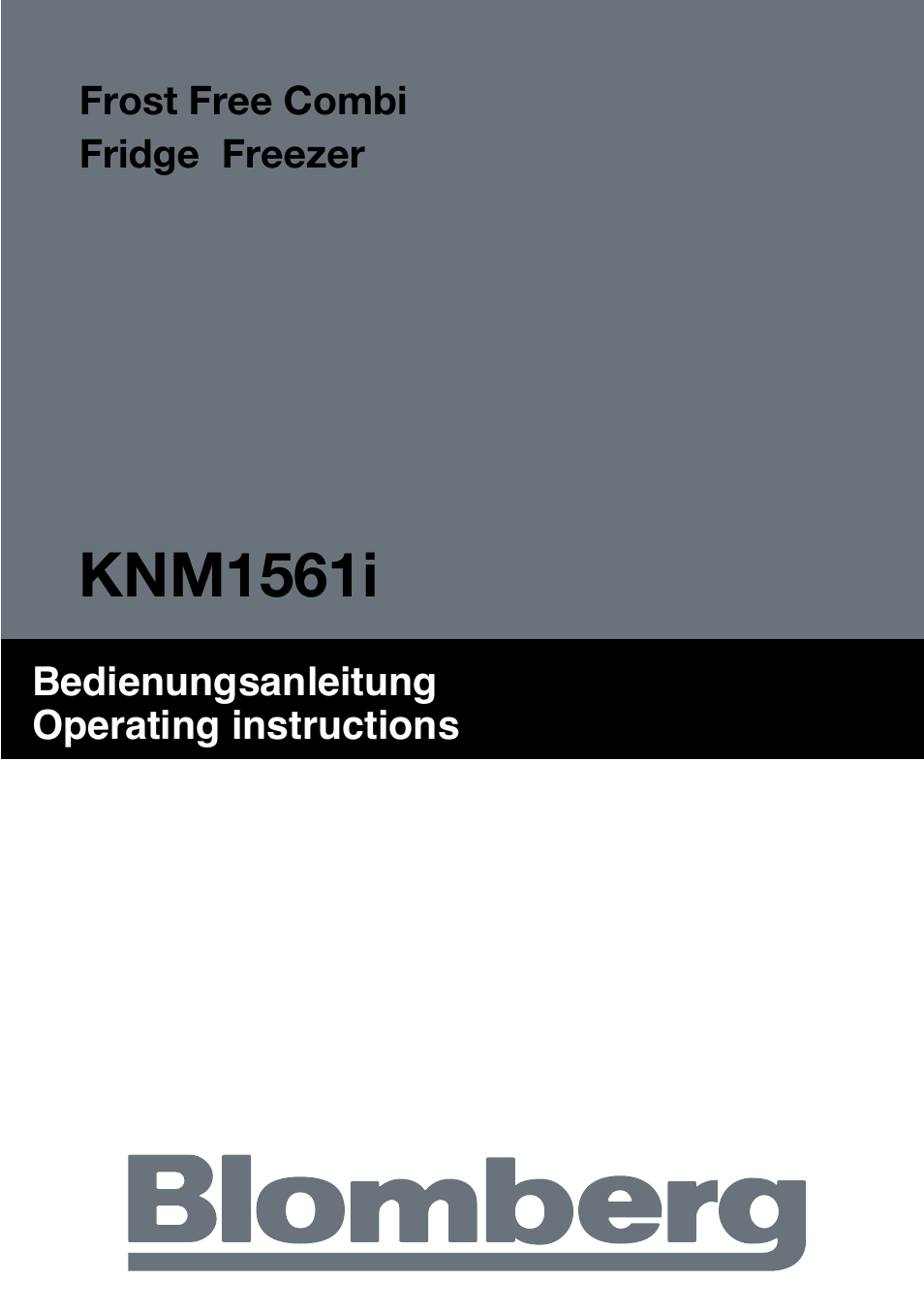 Blomberg KNM 1561 i User Manual | 34 pages